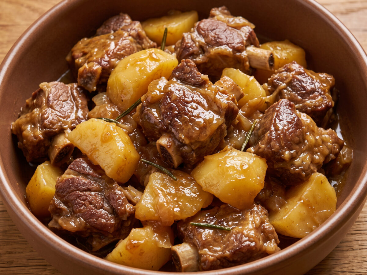 Agnello aggrassato: Sizilianisches Lamm aus dem Schmortopf