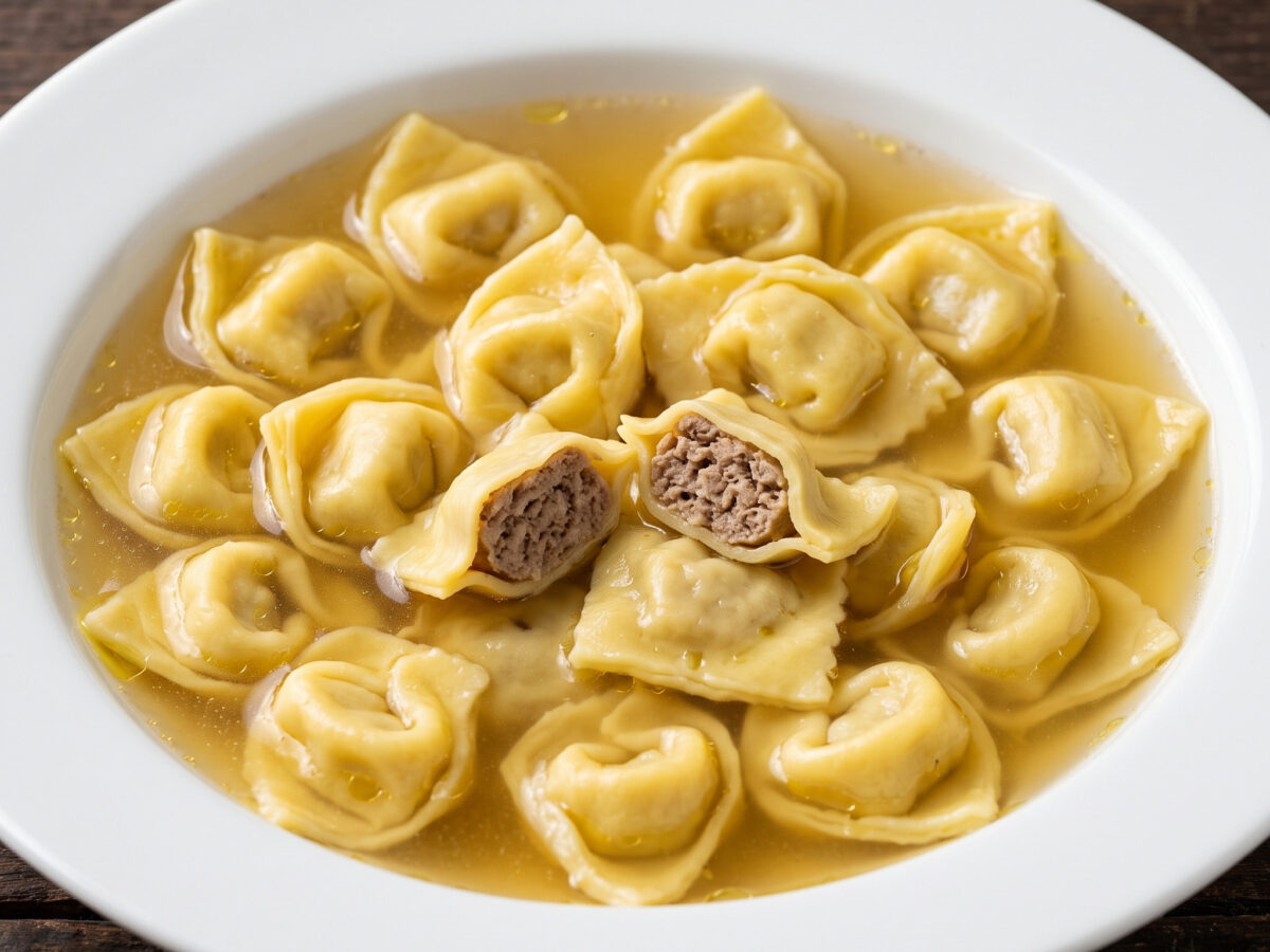 Agnolini mantovani in kräftiger Fleischbrühe