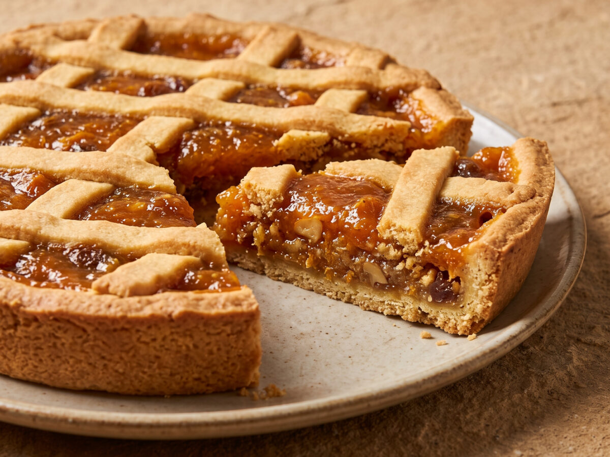 Apulische Crostata mit Kürbiskonfitüre und Pfeffer