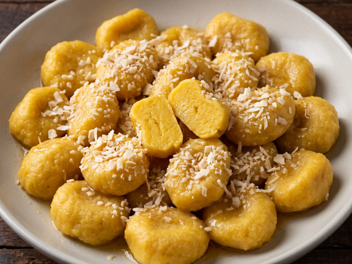 Bellunesische Kürbisgnocchi mit Nussbutter