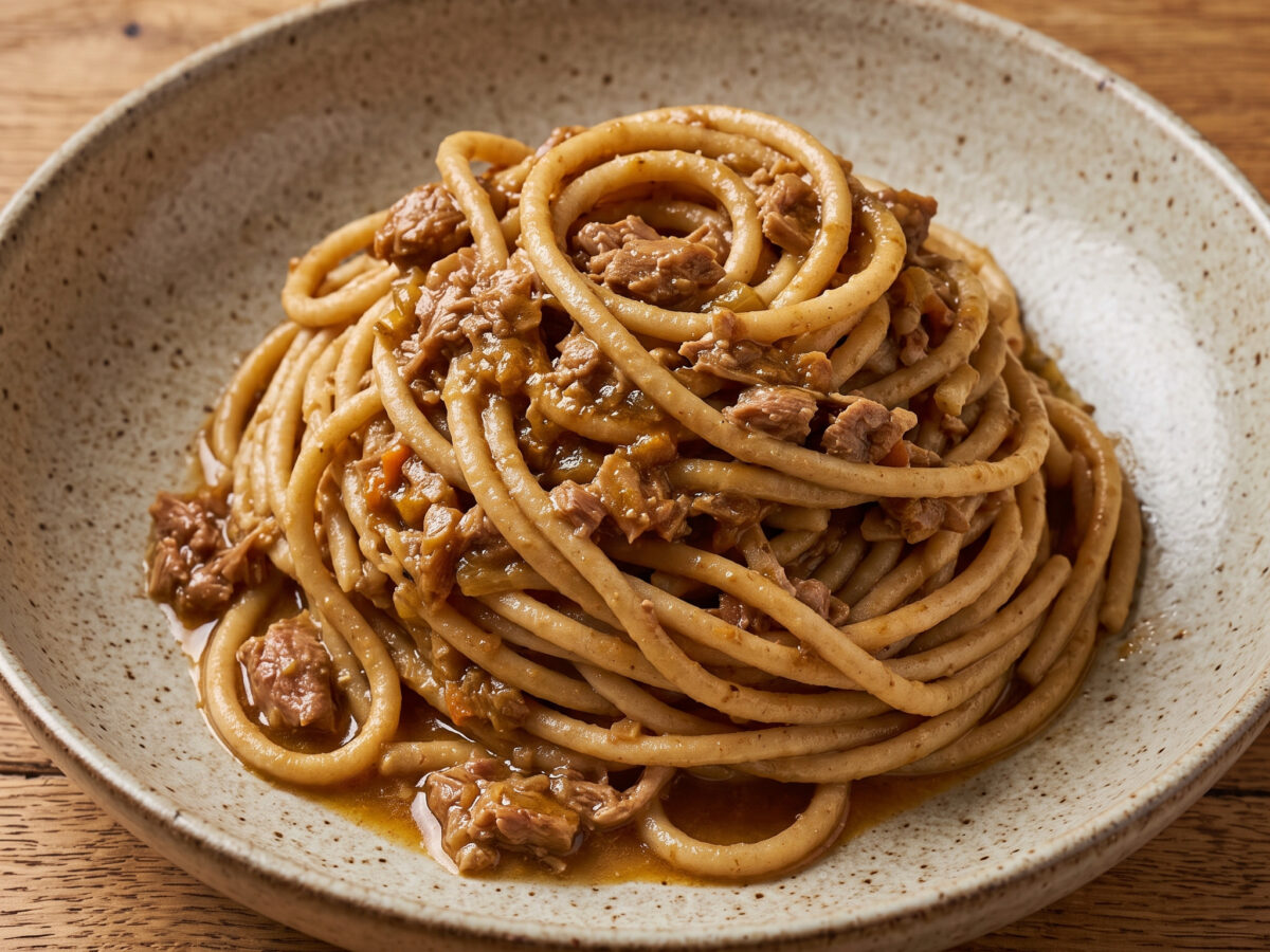 Bigoli con l’anatra: Entenragù aus Venetien