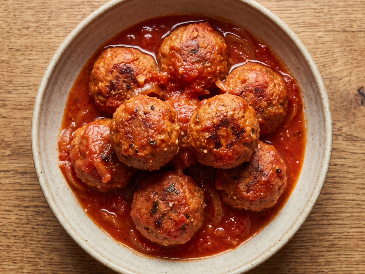 Bombas – sardische Hackfleischbällchen im Sugo