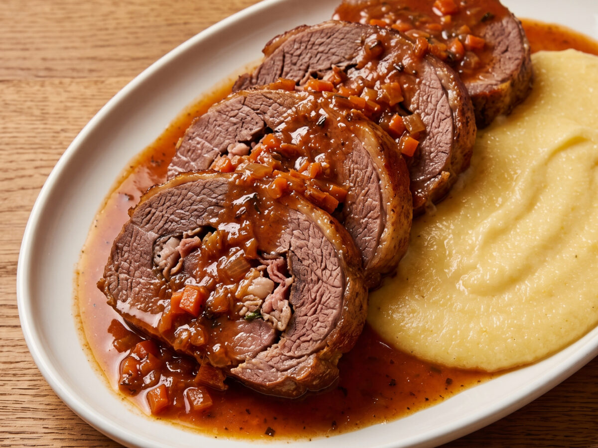 Brasato alla marchigiana – gefüllter Rinderbraten aus den Marken