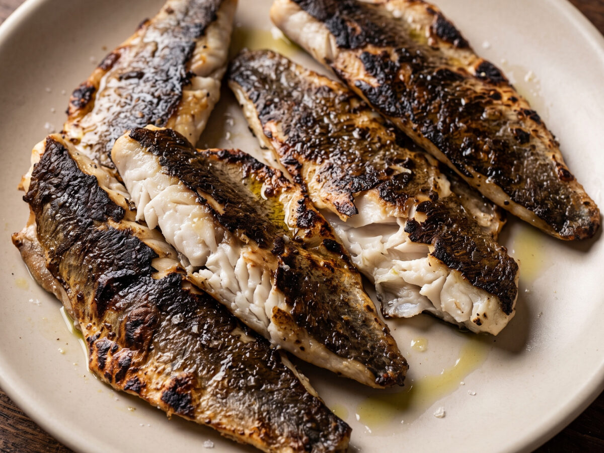 Fisch von der Glut am Lago Trasimeno