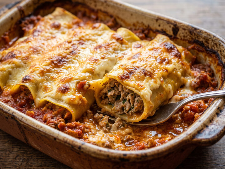 Cannelloni di carne aus der Emilia-Romagna