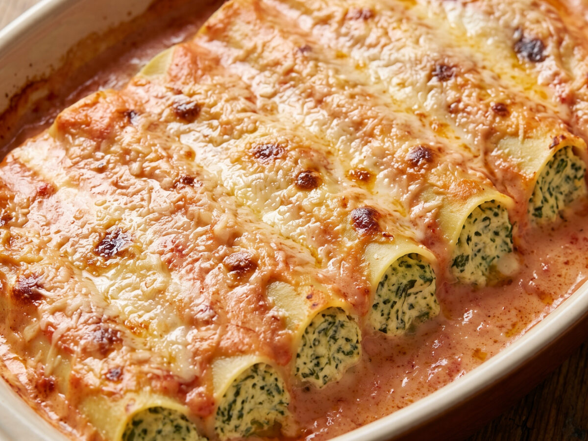 Cannelloni ricotta e spinaci aus dem Ofen