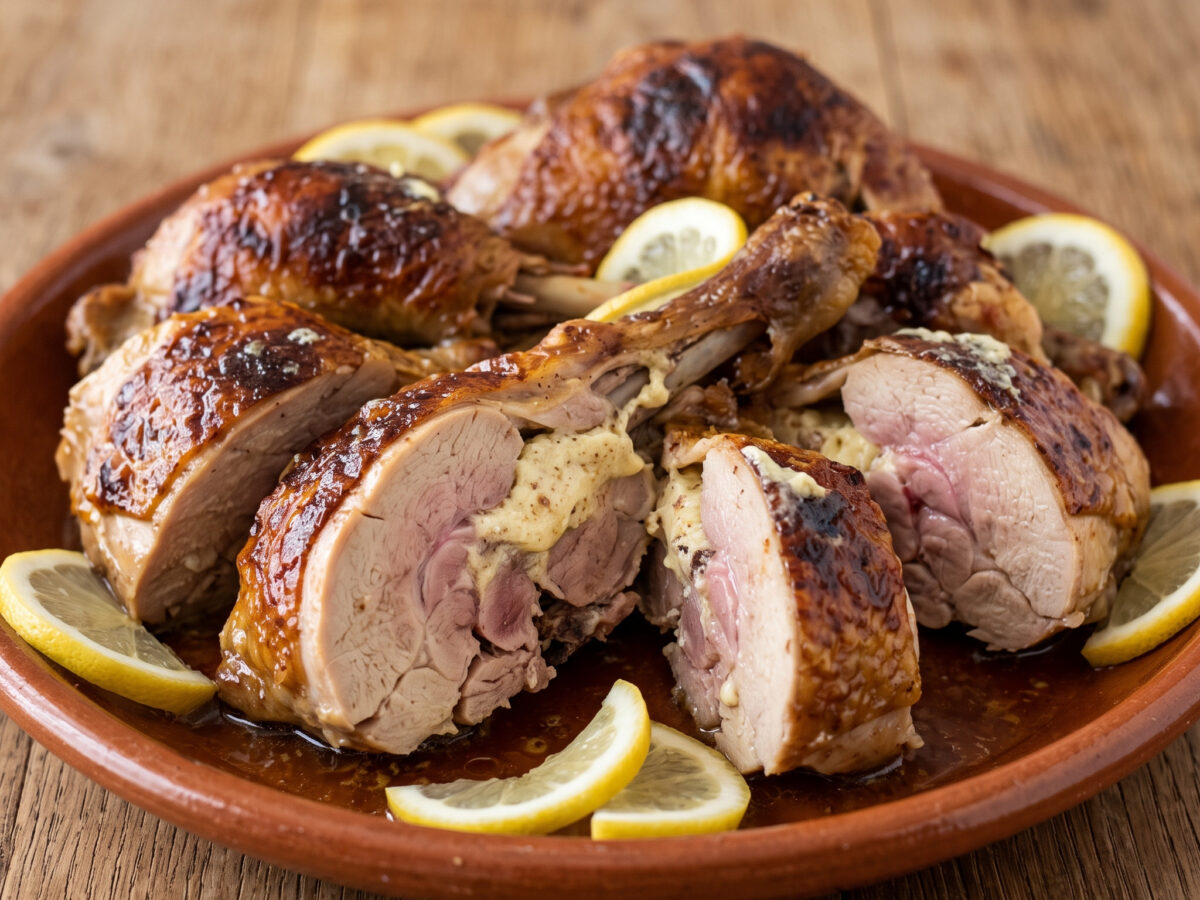 Cappone alla calabrese – Festtagsbraten mit Sardellenbutter