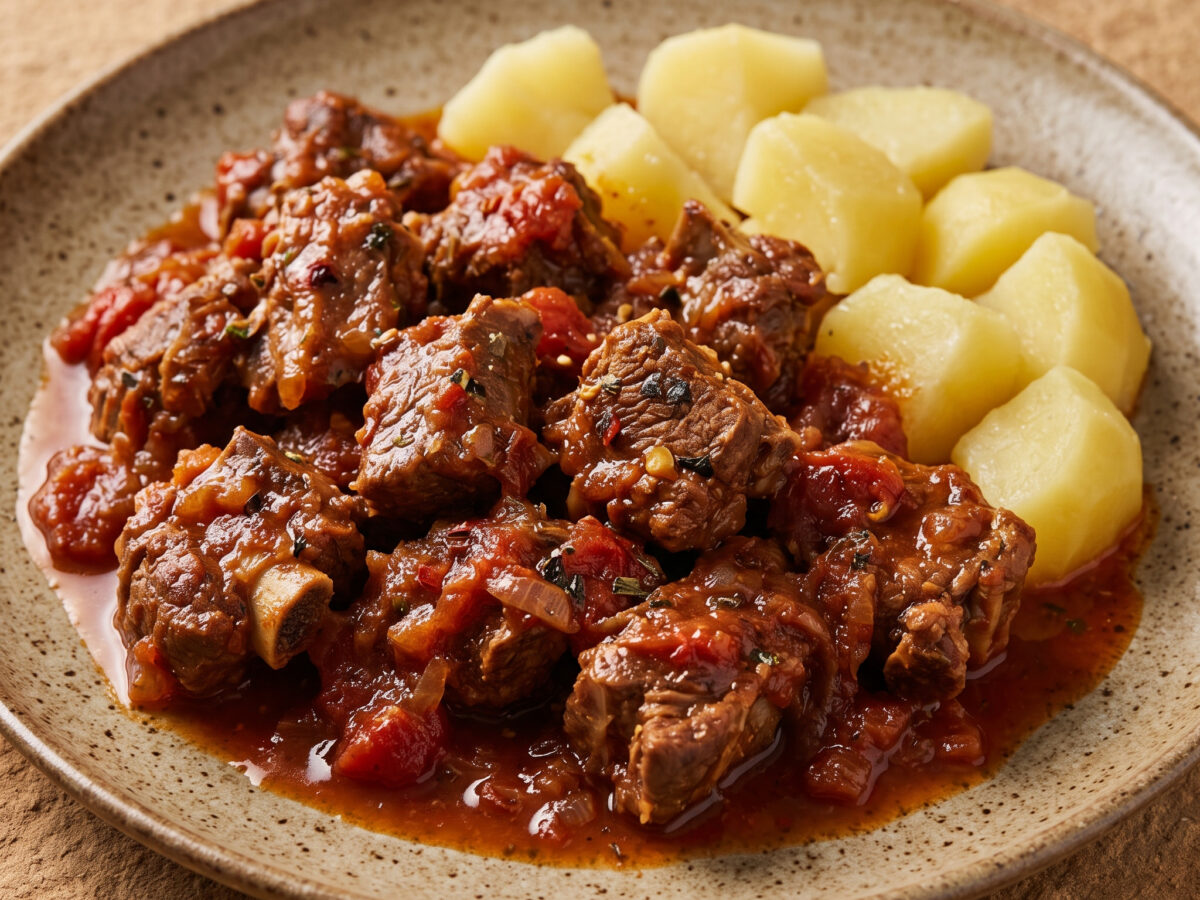 Capra alla vutana: Ziegenschmorgericht aus Kalabrien