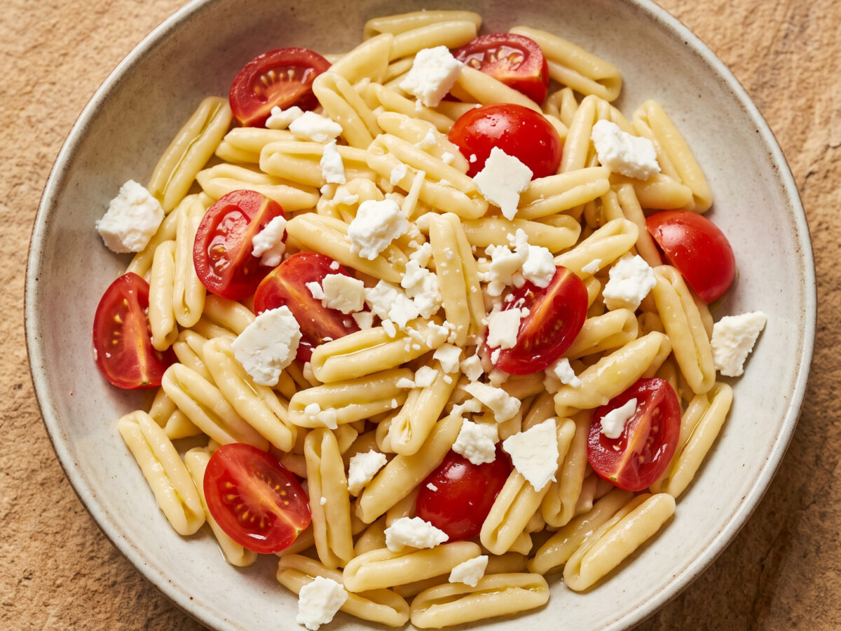 Cavatelli mit Kirschtomaten und Ricotta salata