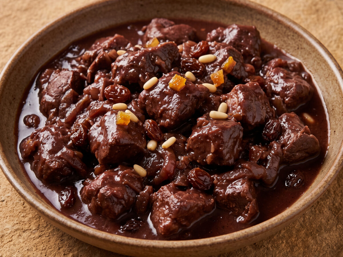 Cinghiale in dolceforte – Toskanisches Wildschwein mit dunkler Schokolade