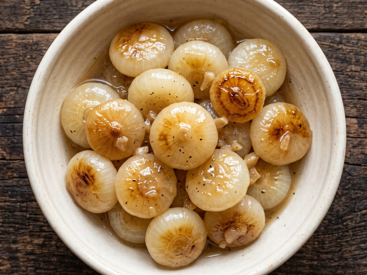 Cipolline di Cannara in agrodolce aus Umbrien