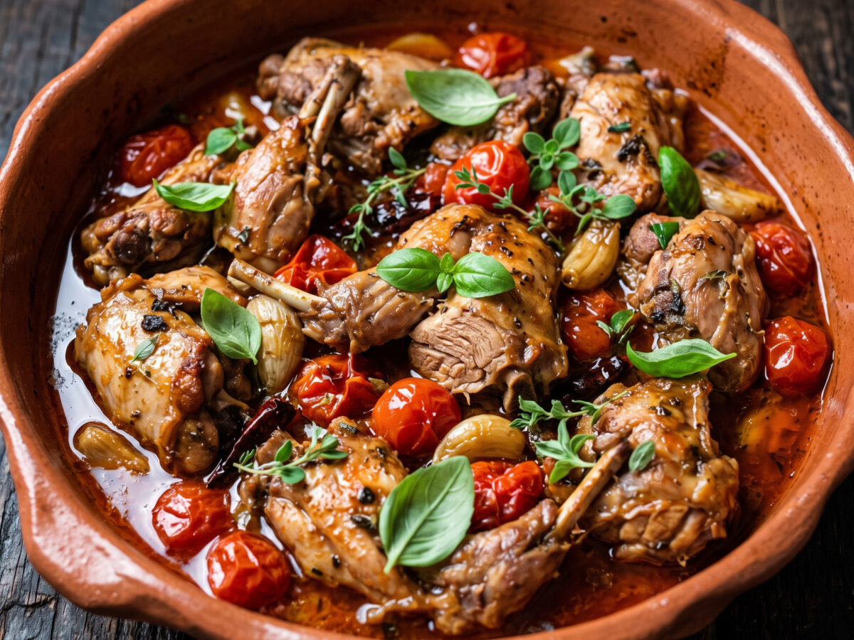 Coniglio all’ischitana: Kaninchen aus Ischia