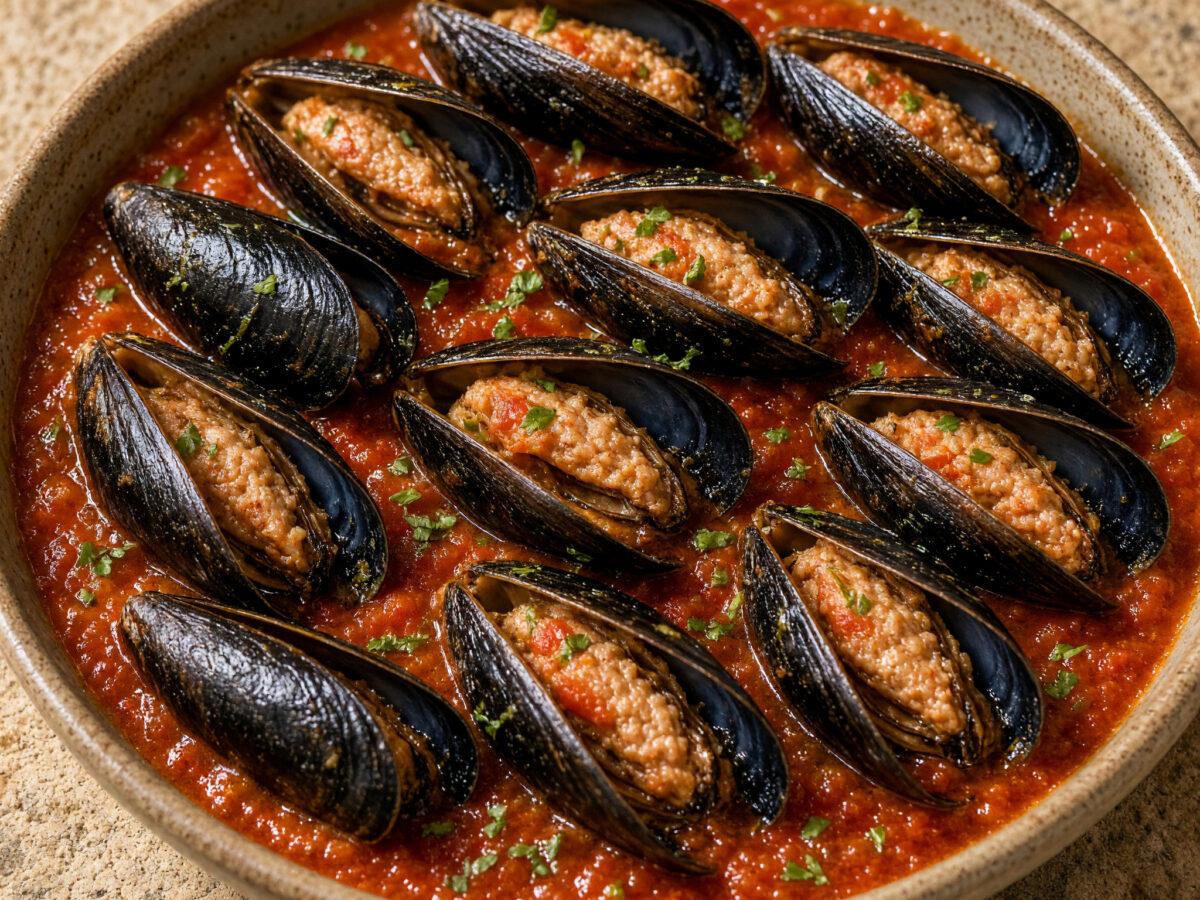 Cozze ripiene alla viareggina