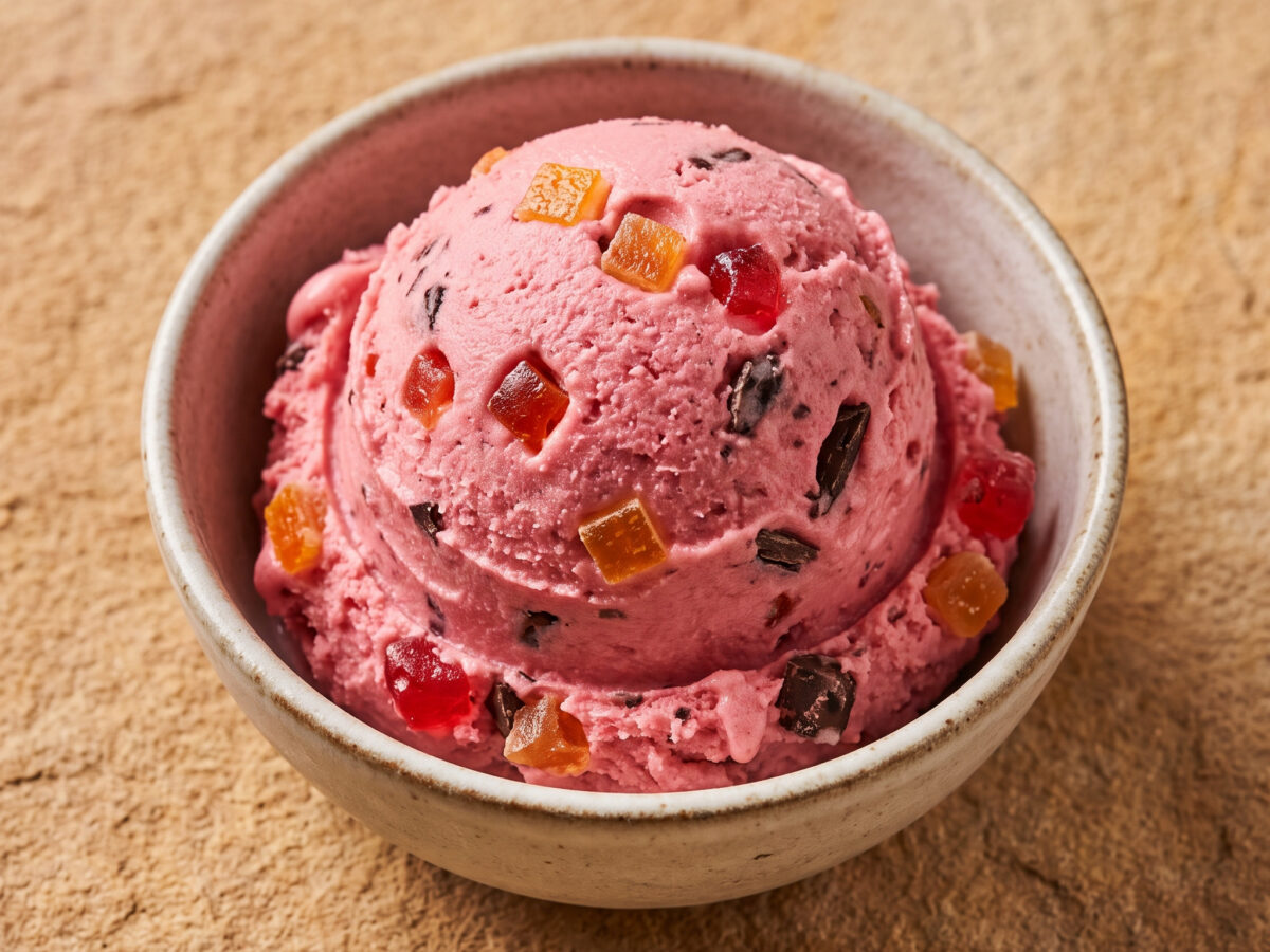 Crema reggina – rosafarbenes Gelato aus Kalabrien