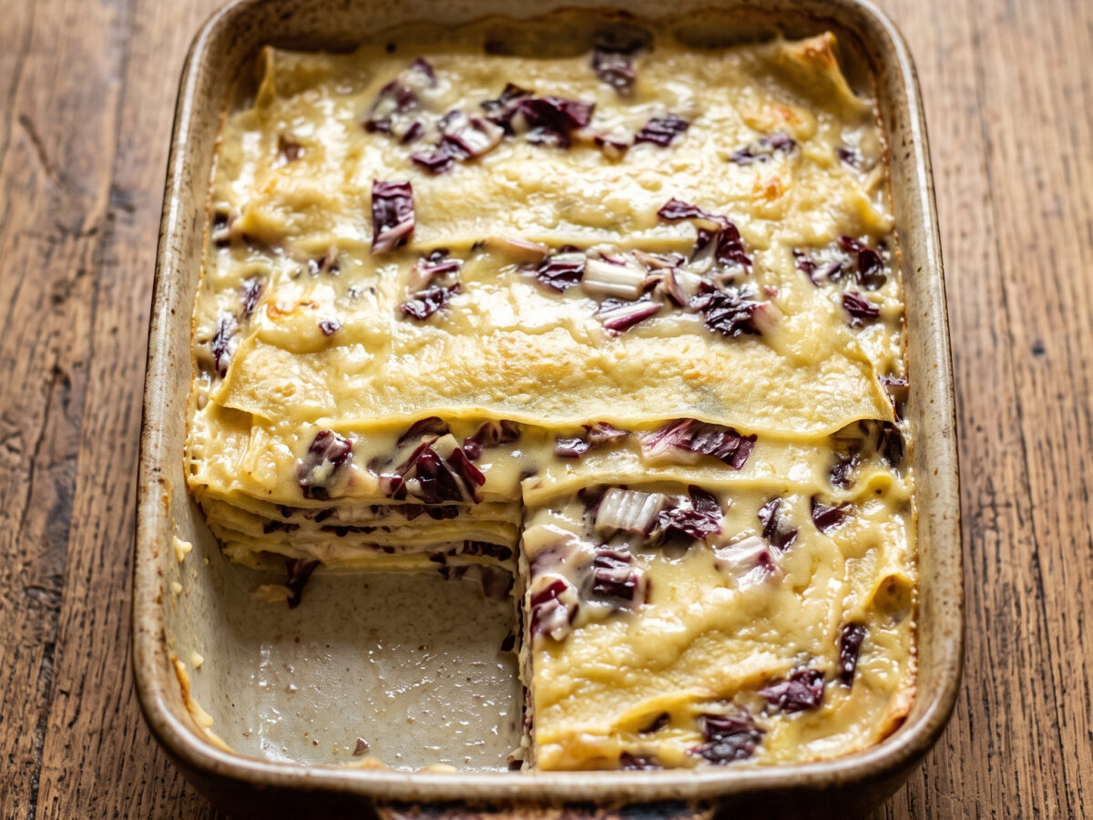 Wenn Radicchio auf eine milde Fonduta trifft