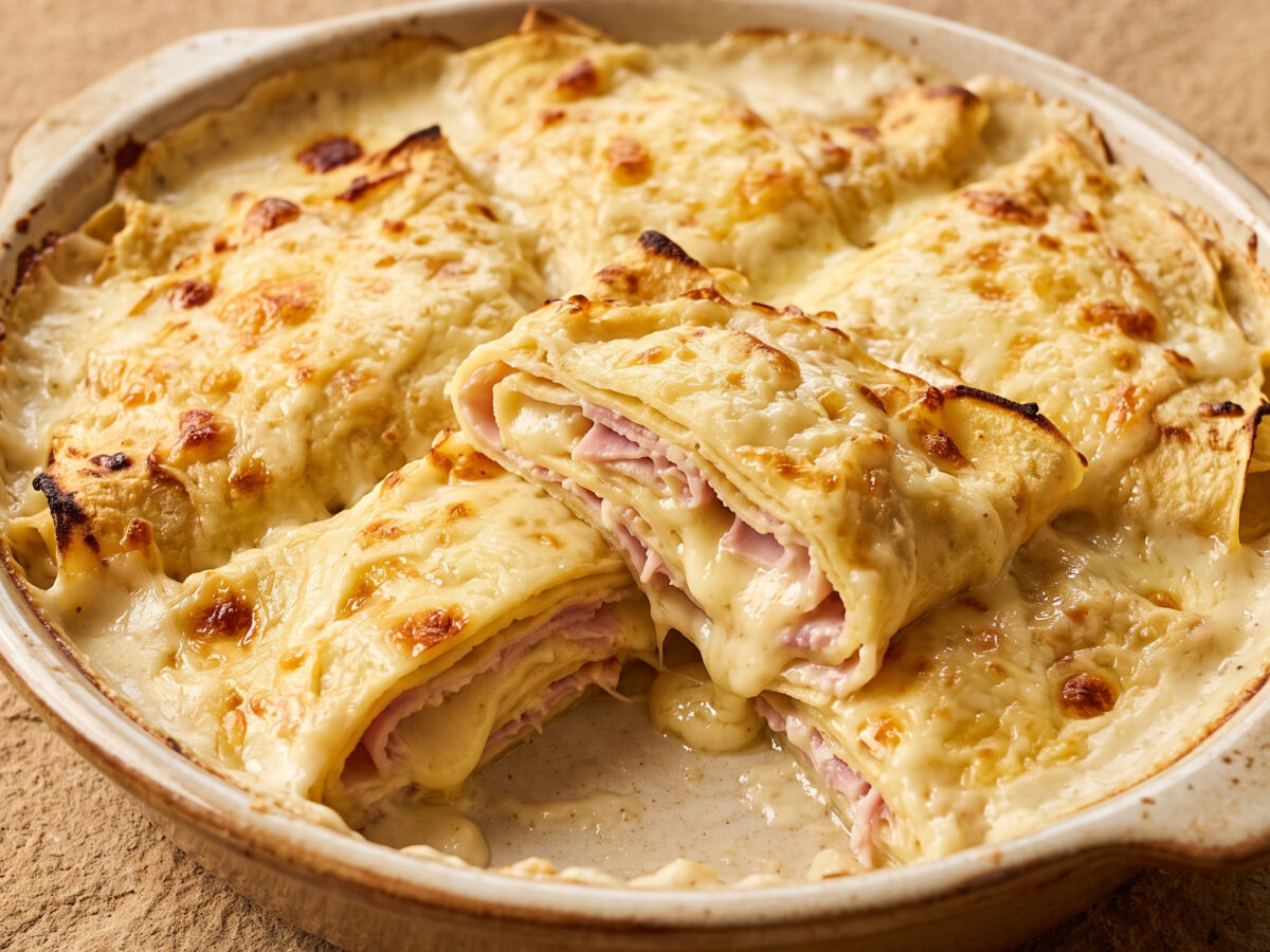 Crespelle alla valdostana aus dem Ofen