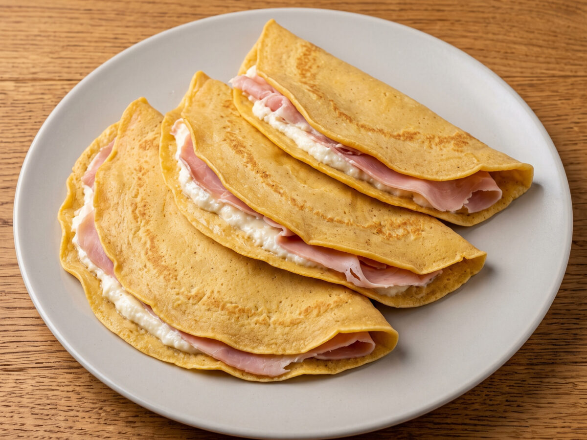 Crespelle di ceci mit Ciaspoletta
