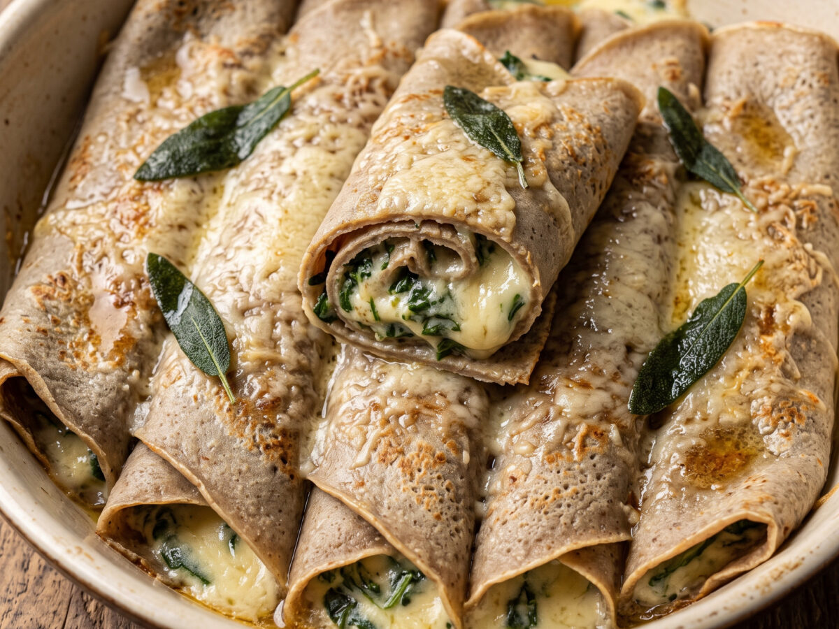 Crespelle di grano saraceno al Bitto
