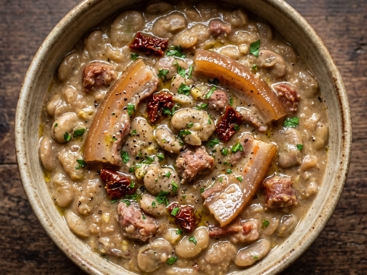Favata alla sanlurese mit Orangenschale
