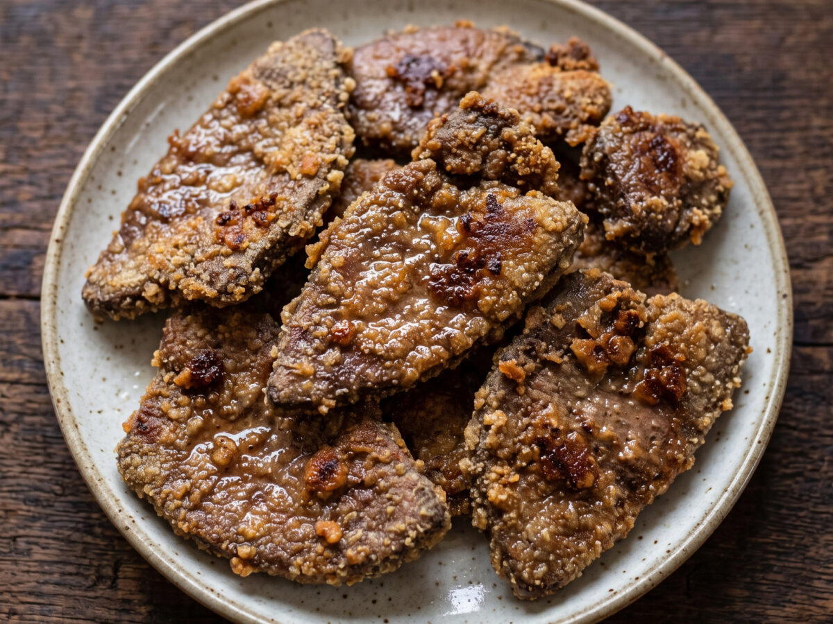 Fegato fritto friulano – knusprige Schweineleber mit Zitrone