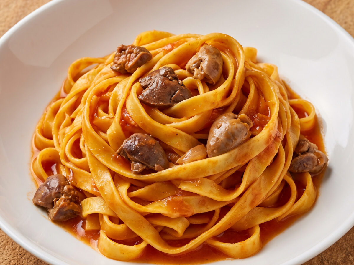 Fettuccine alla romana: kräftiges Sugo aus dem Lazio