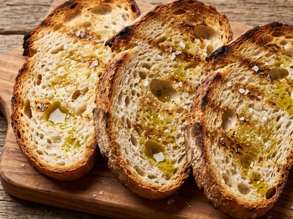 Fettunta: Toskanisches Brot mit Olivenöl