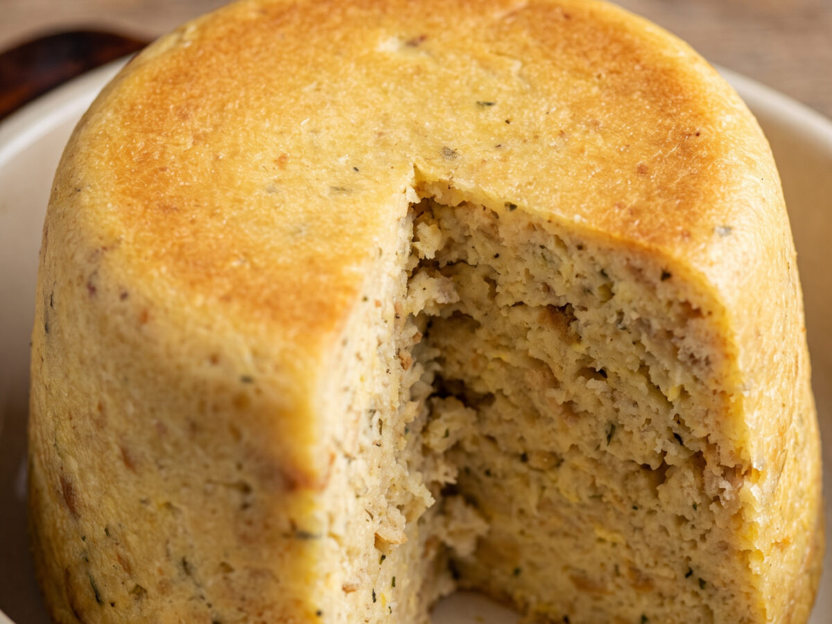 Rustikaler Flan mit saftiger Mitte