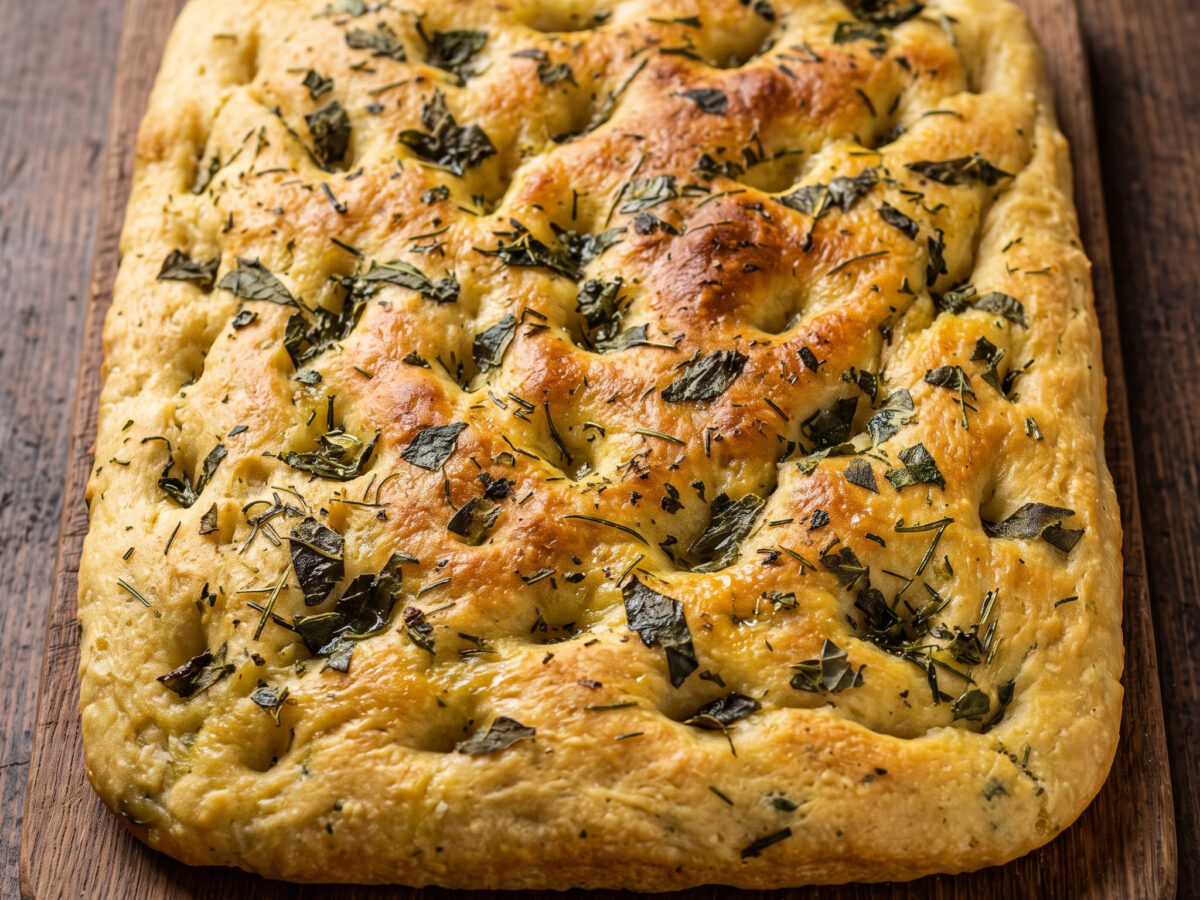 Focaccia alle erbe di campo aus Friaul-Julisch Venetien