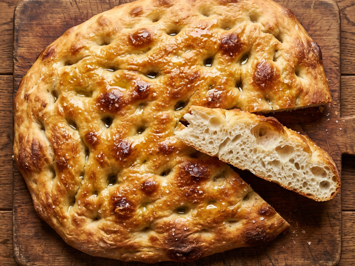 Focaccia bianca – schlicht, luftig und goldbraun