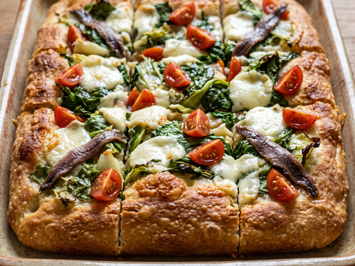 Focaccia messinese: Siziliens herzhafter Blechfladen