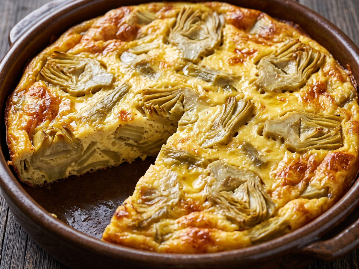 Frittata di carciofi aus Ligurien