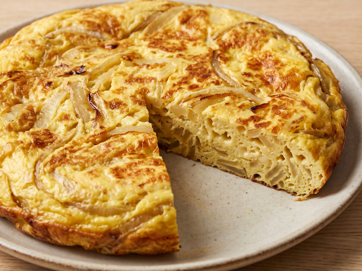 Frittata di cipolle mit sanft geschmorten Zwiebeln