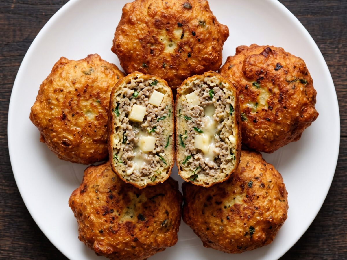 Goldbraune Käse-Frittelle aus dem Aostatal