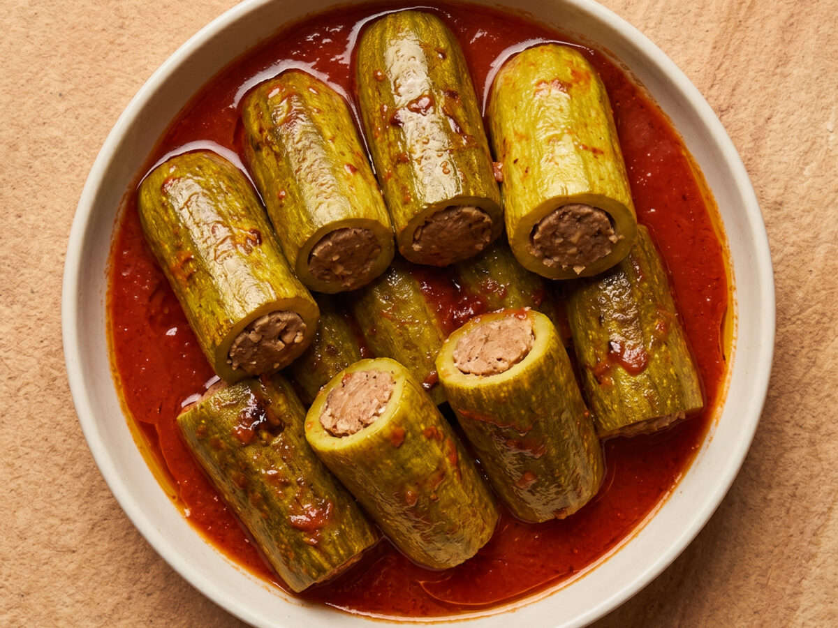 Zucchine ripiene alla romana – gefüllte Zucchini aus Latium