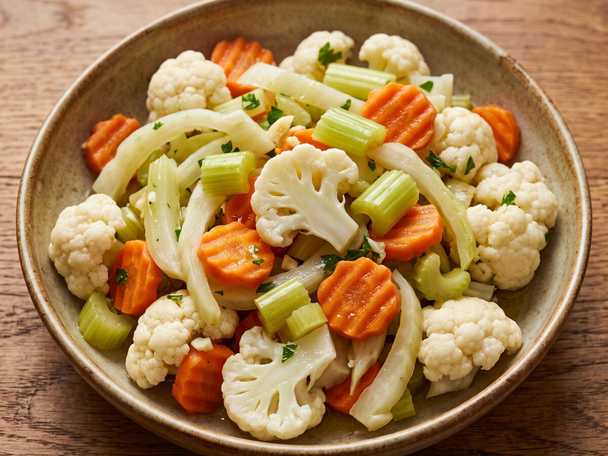 Giardiniera croccante aus der Emilia-Romagna