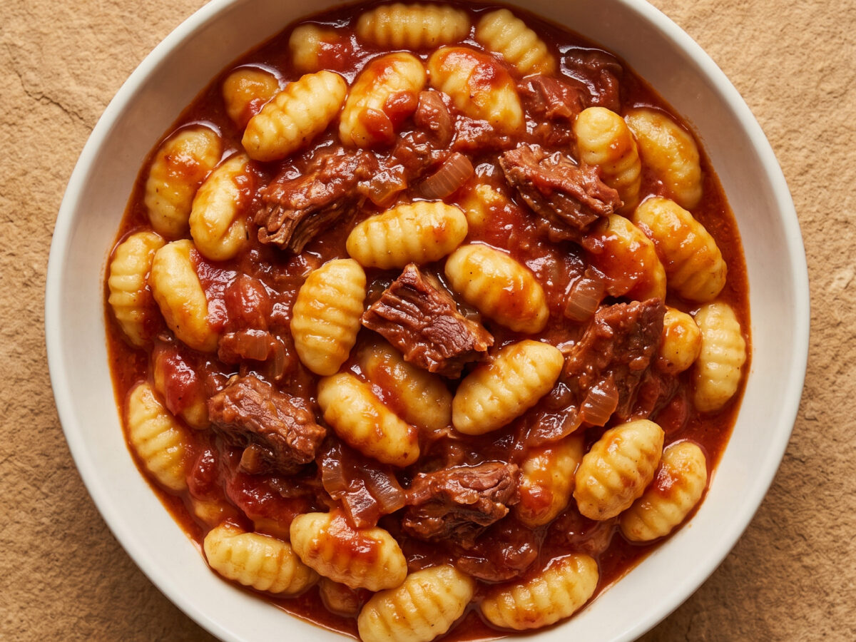 Gnocchi al sugo di castrato