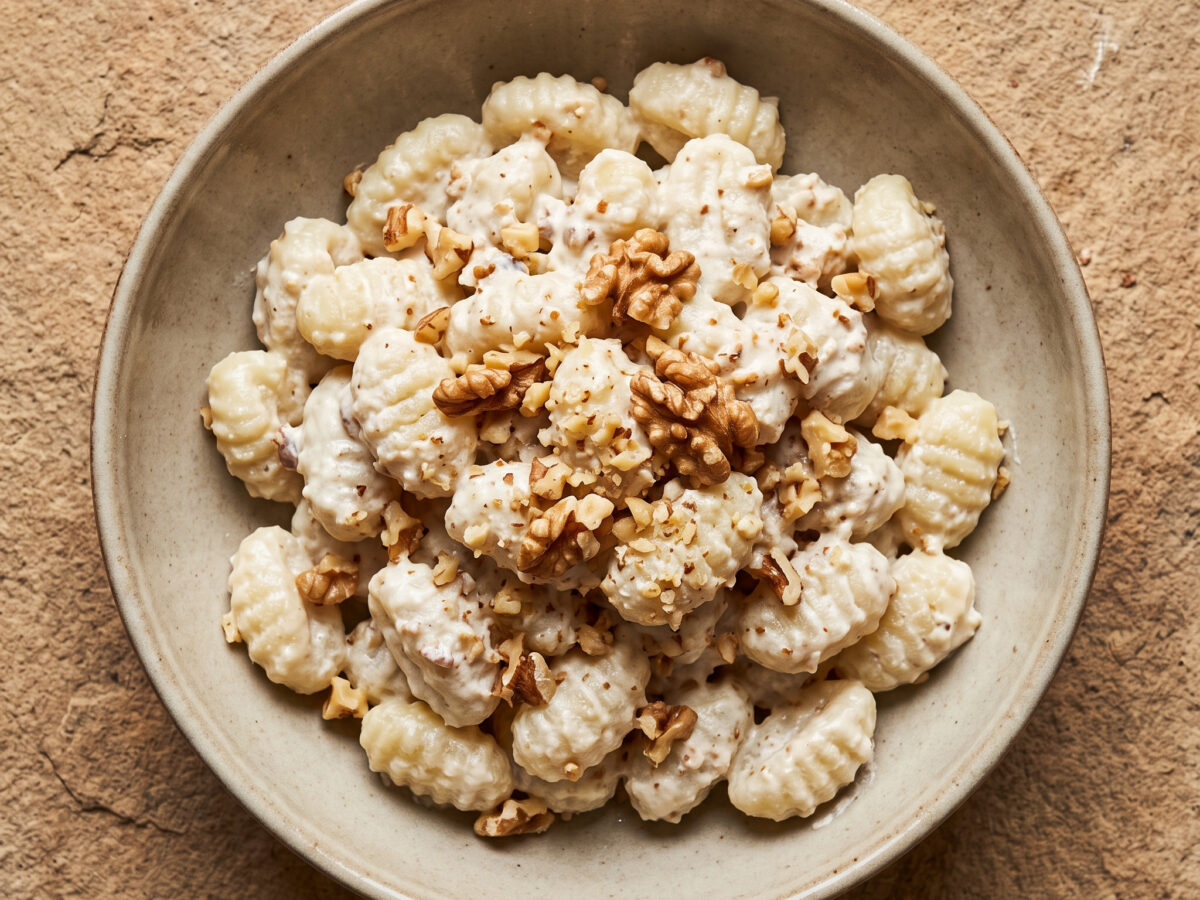Gnocchi alla viterbese mit Ricotta und Walnüssen