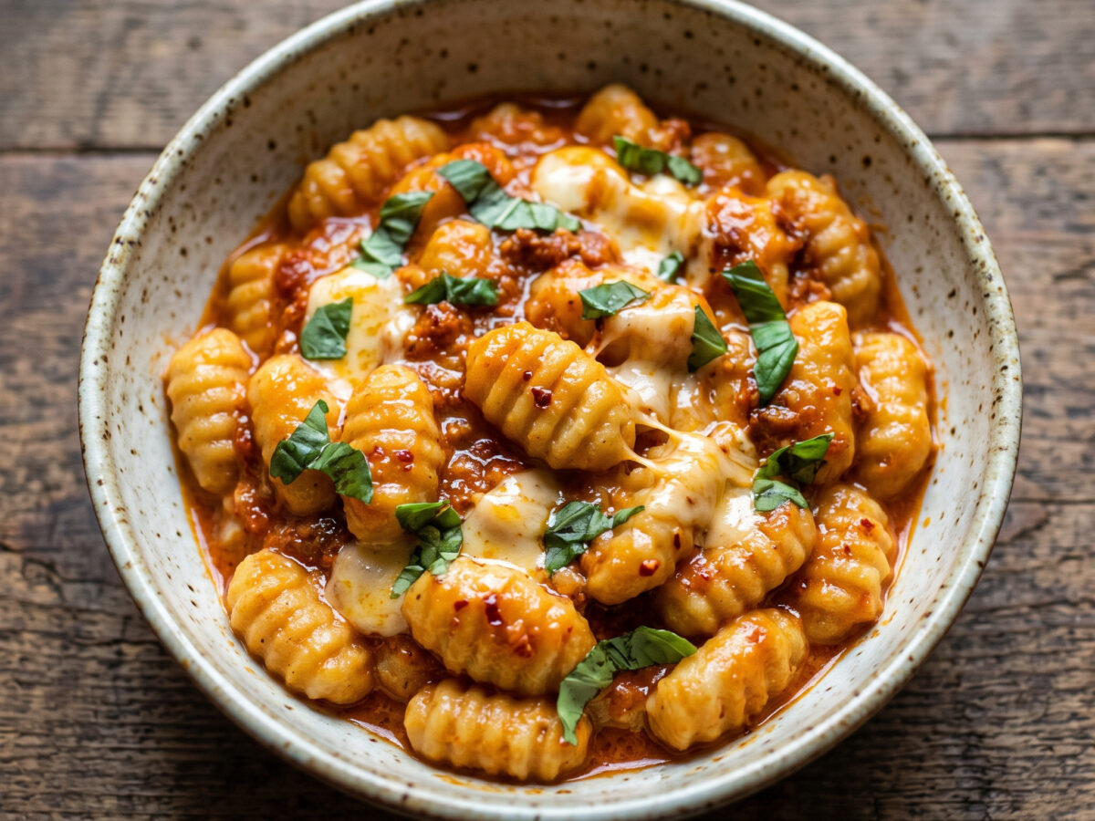 Gnocchi calabresi mit ’nduja und Provola