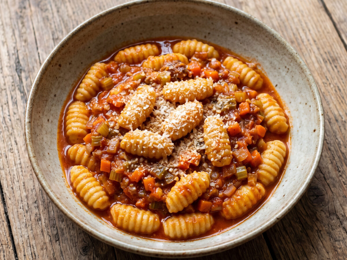 Gnocchi cosentini mit Lammragù