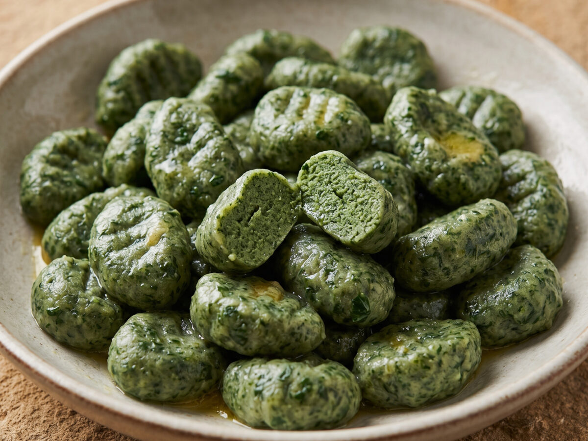 Gnocchi di spinaci mit Salbeibutter