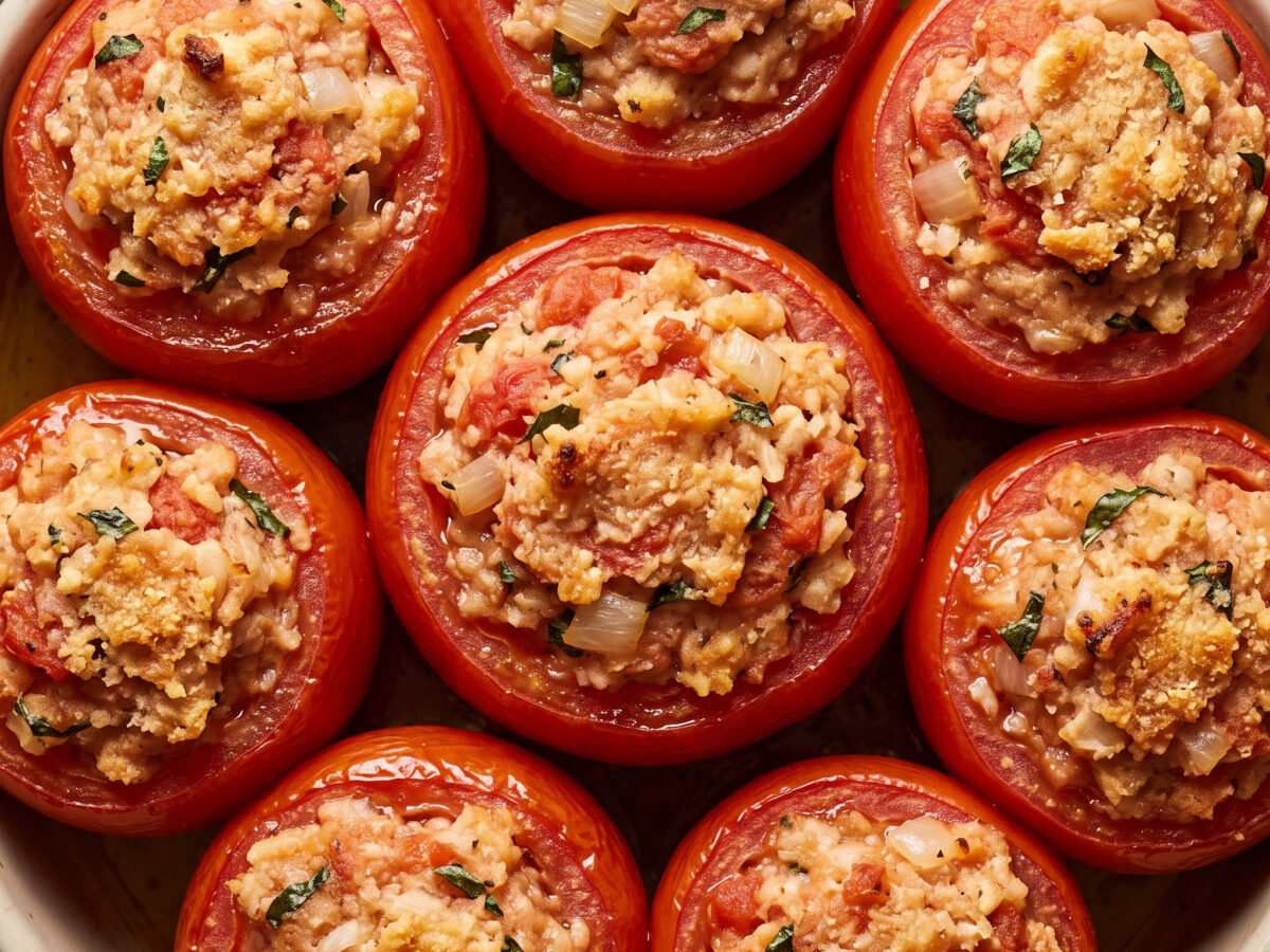 Goldbraune Tomaten aus dem Ofen