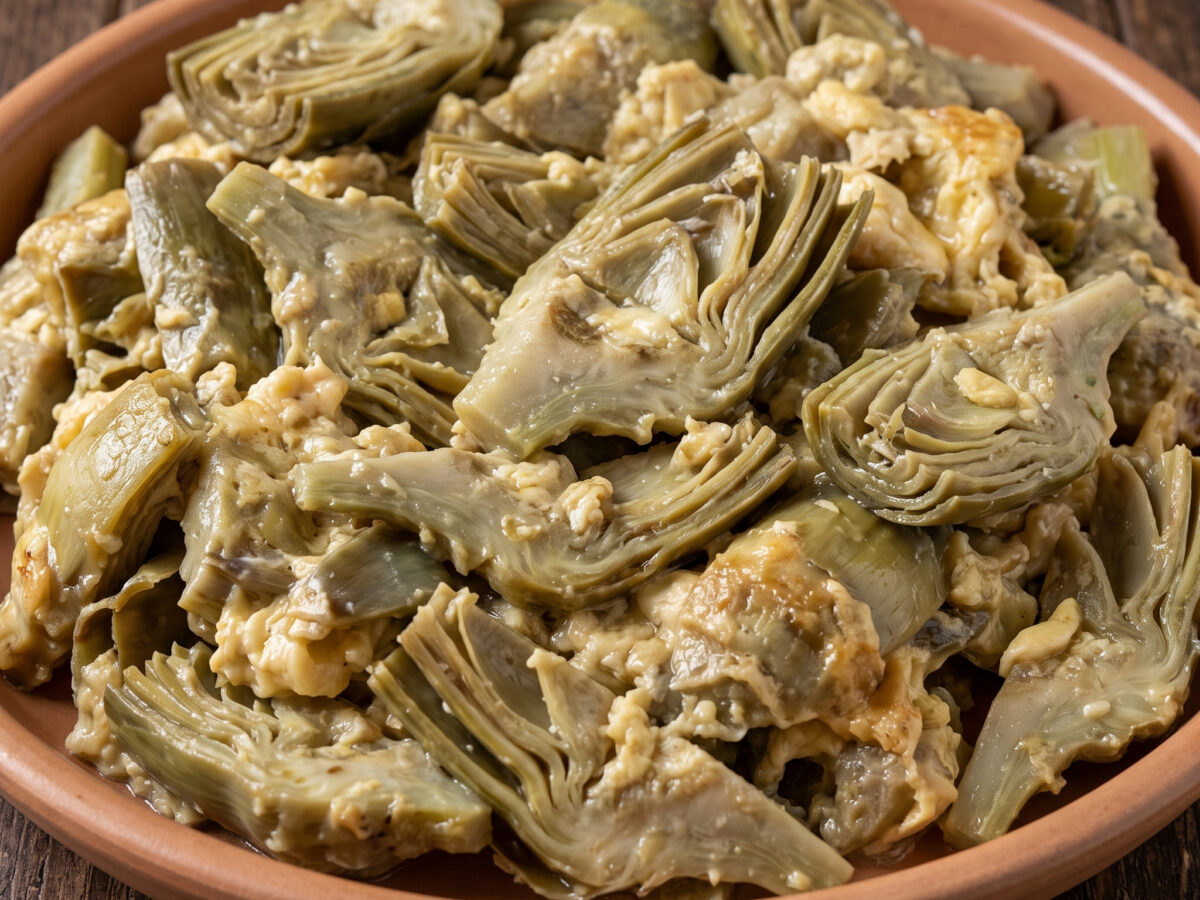 Imbrogliata di carciofi: Liguriens cremige Artischockenbeilage