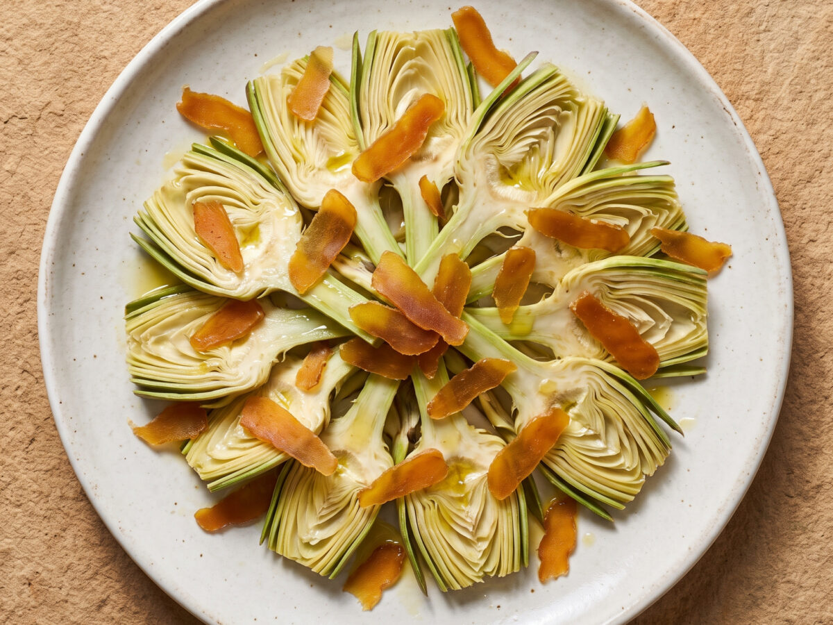 Insalata di carciofi e bottarga