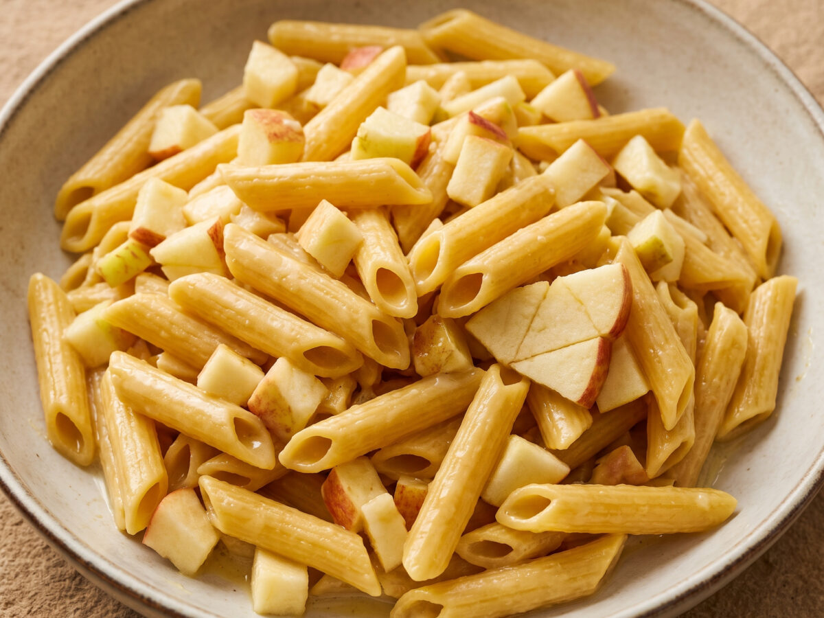 Insalata di pasta di ceci con Südtiroler Äpfeln