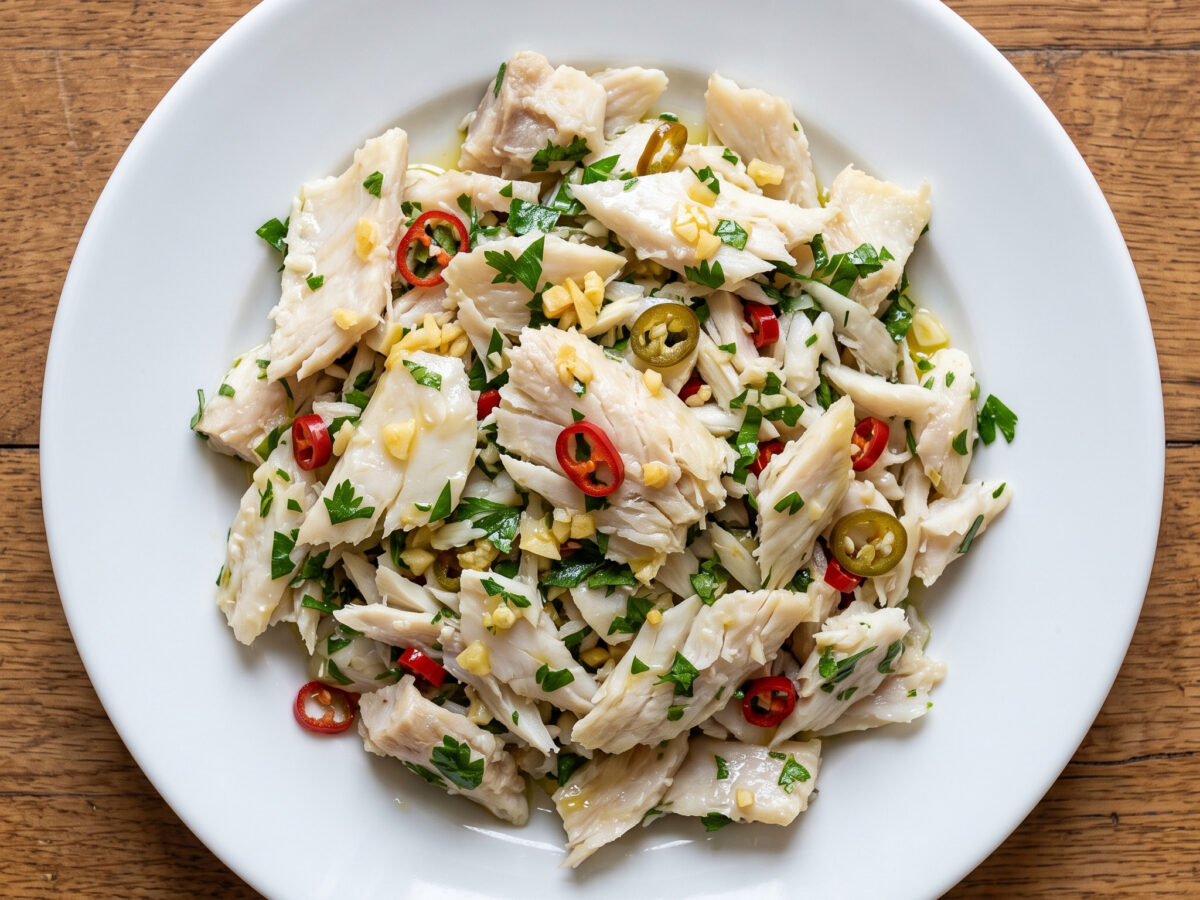 Insalata di stocco aus Kalabrien