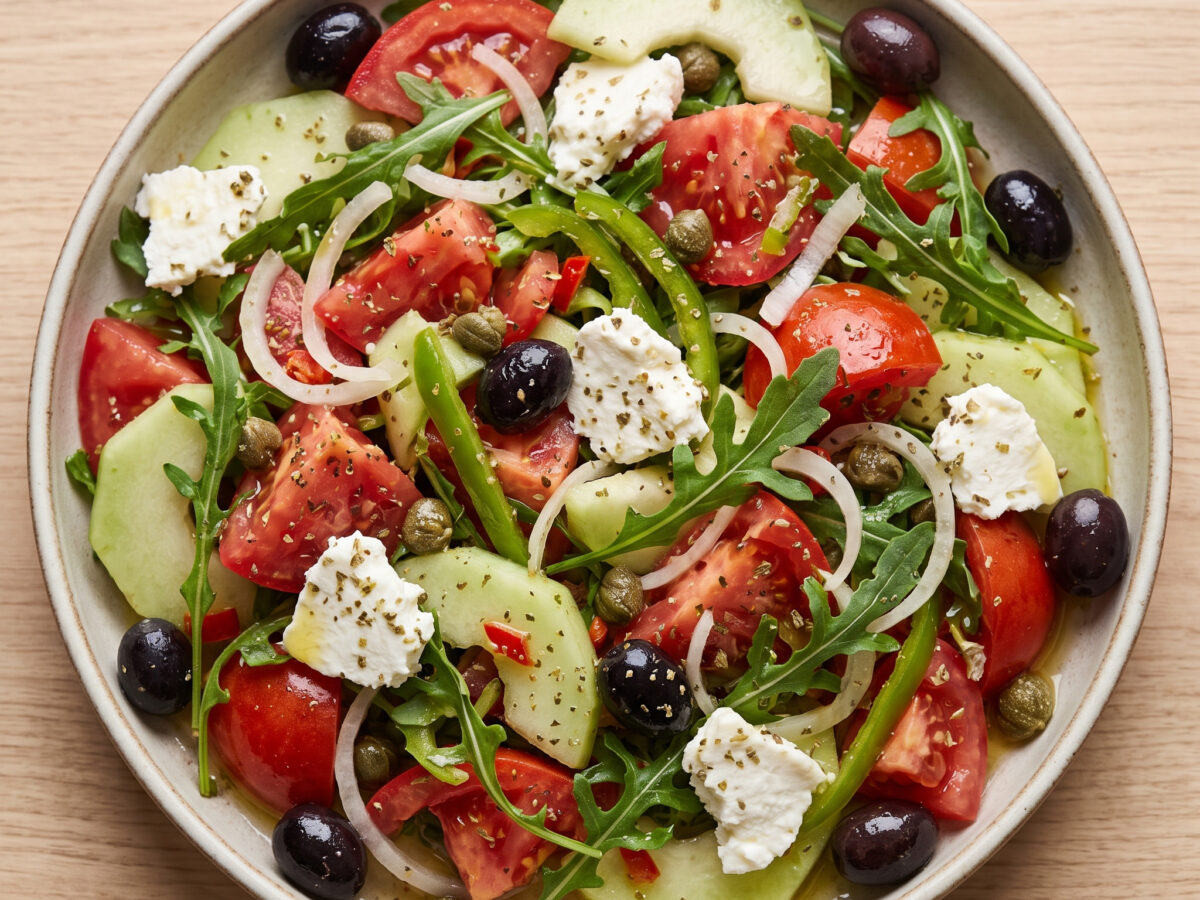 Insalata grika: Apuliens frischer Salat mit Puccia