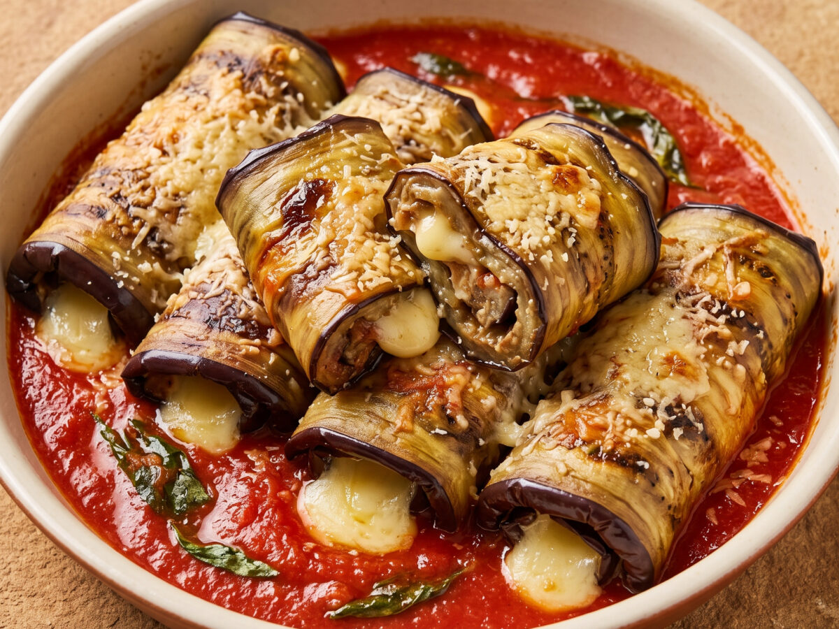 Involtini di melanzane alla napoletana