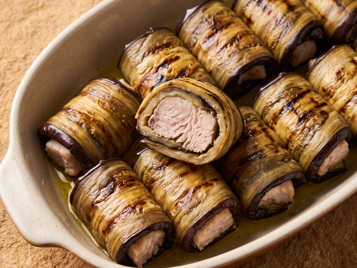 Involtini di melanzane con spada
