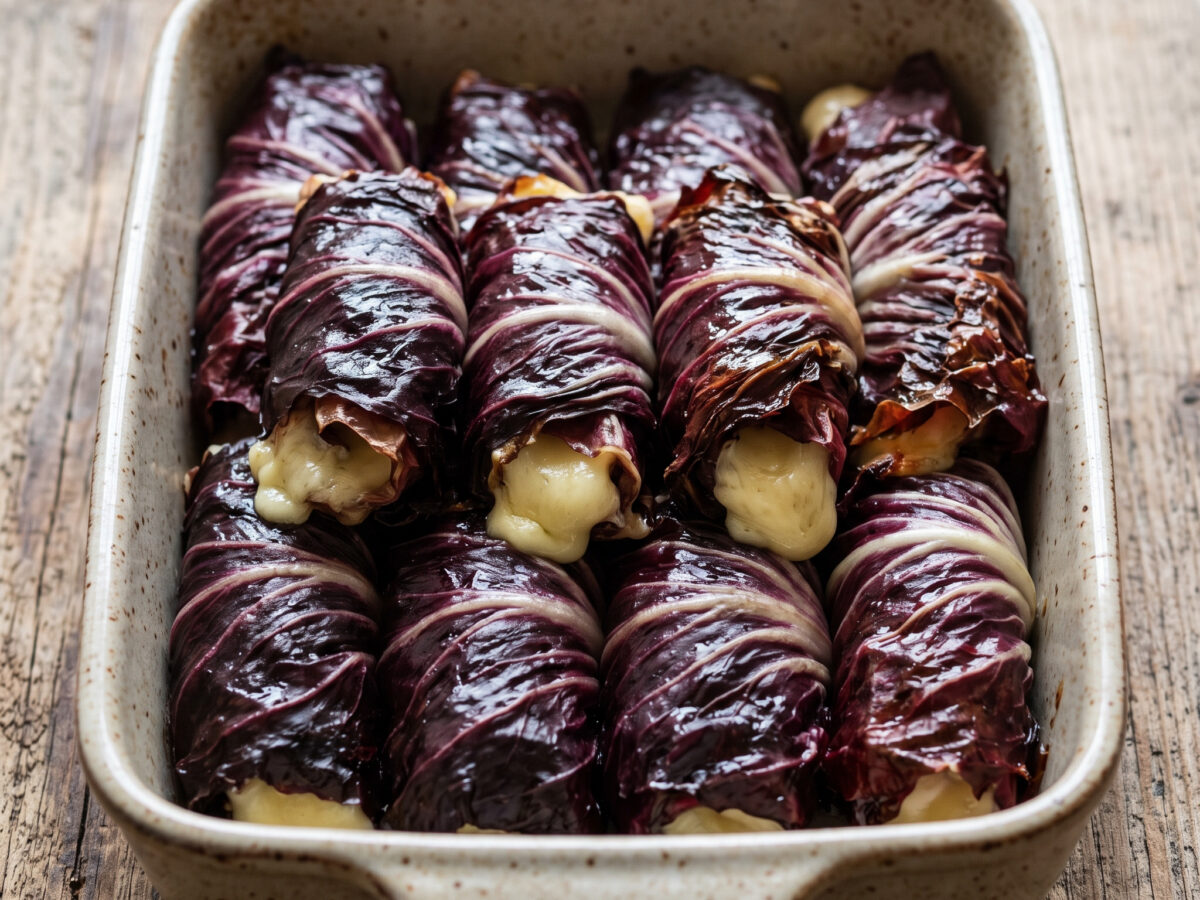 Involtini di Radicchio mit Montasio