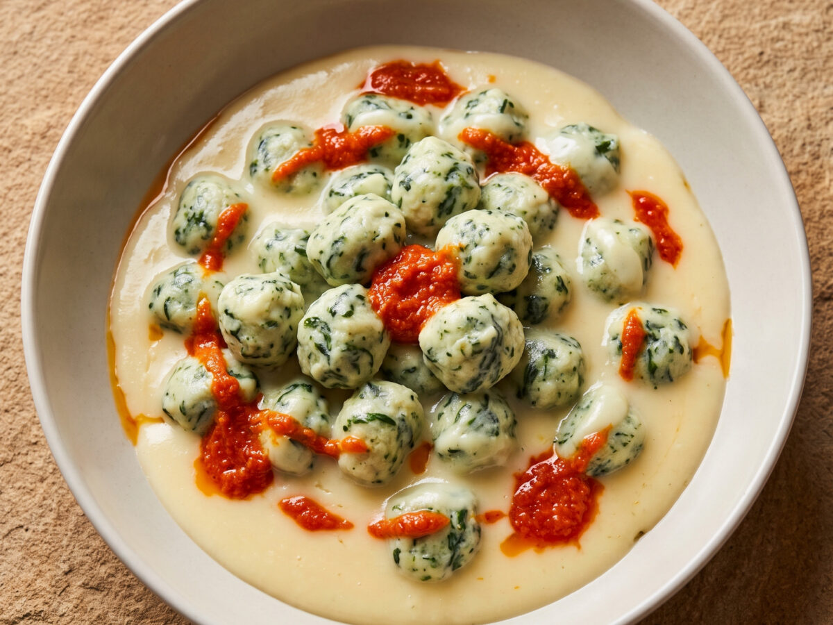 Kalabrische Ricotta-Spinat-Gnocchi